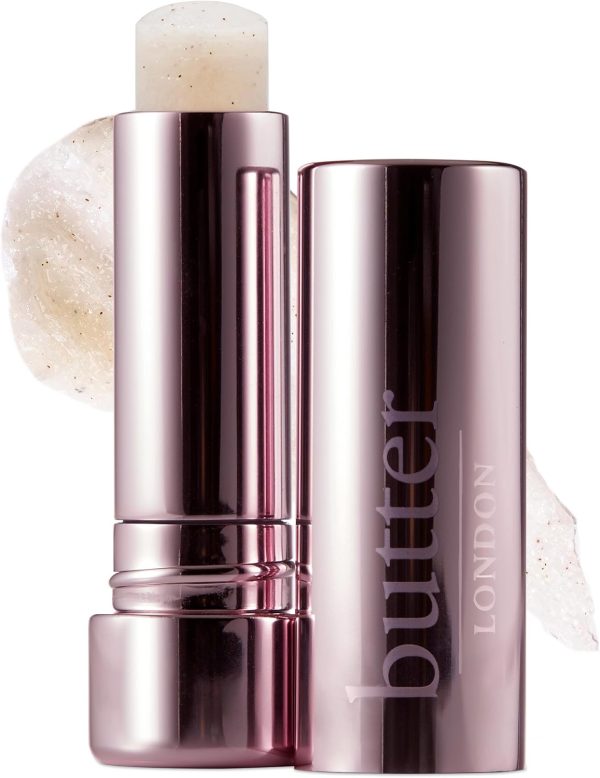 butter LONDON Lippy Lip Scrub Stick, Sugar Buttercream - 100% Natural Sugar-Based Lip Scrubber Exfoliator Nourishes, Hydrates & Lightens Dry & Dark Lips - Lip Care for Smooth & Fresh-Looking Lips