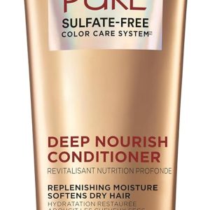 L'Oreal Paris Hair Conditioner for Dry Hair, Triple Action Hydration, Apricot Oil Infused, EverPure, 8.5 Fl Oz (Packaging May Vary)