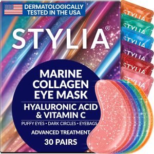 Under Eye Patches for Dark Circles: 30 Pairs Enaskin Naturals Retinol Collagen Eye Gels Mask - Reduce Wrinkles Puffy & Bags - Skin Treatment Pads - Anti Aging Moisturizer For Women (Blue)